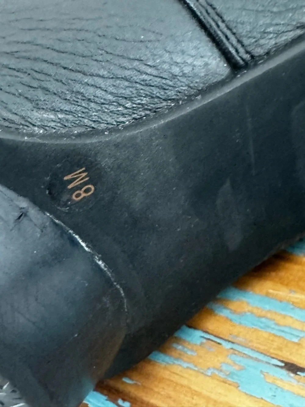 Michael Kors St Marks Boot Black Leather Peep Toe Lace Up Booties Heels Size 8 - Picture 3 of 8